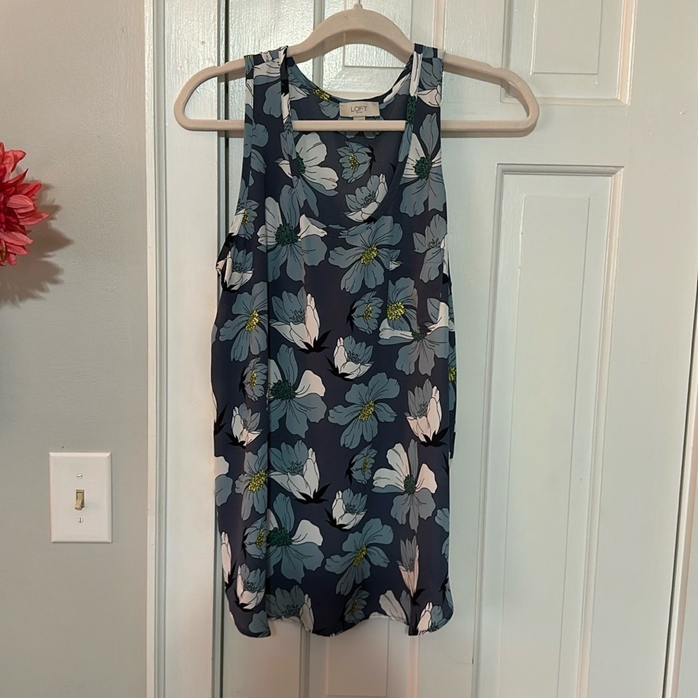 Loft floral blouse size large